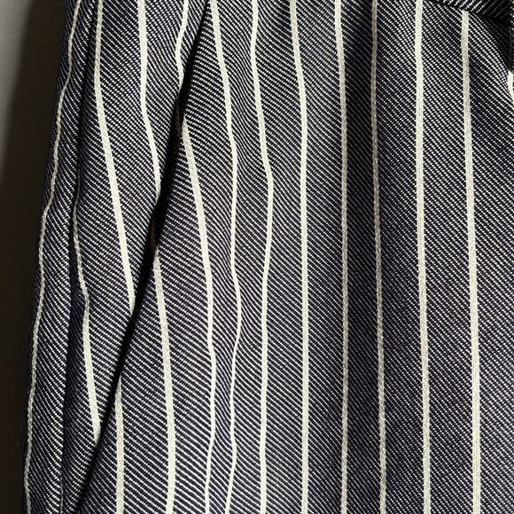 Jones New York Navy Striped Grace Ankle Pants Size 8 - Picture 7 of 9